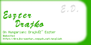 eszter drajko business card