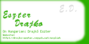 eszter drajko business card